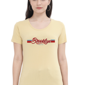 Brooklyn New York V2 Female Round Neck Half Sleeve Classic T-Shirt