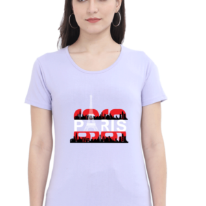 Paris Female Round Neck Half Sleeve Classic T-Shirt