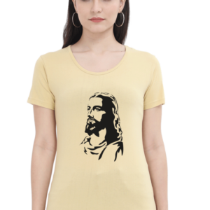 Jesus Christ Female Round Neck Half Sleeve Classic T-Shirt
